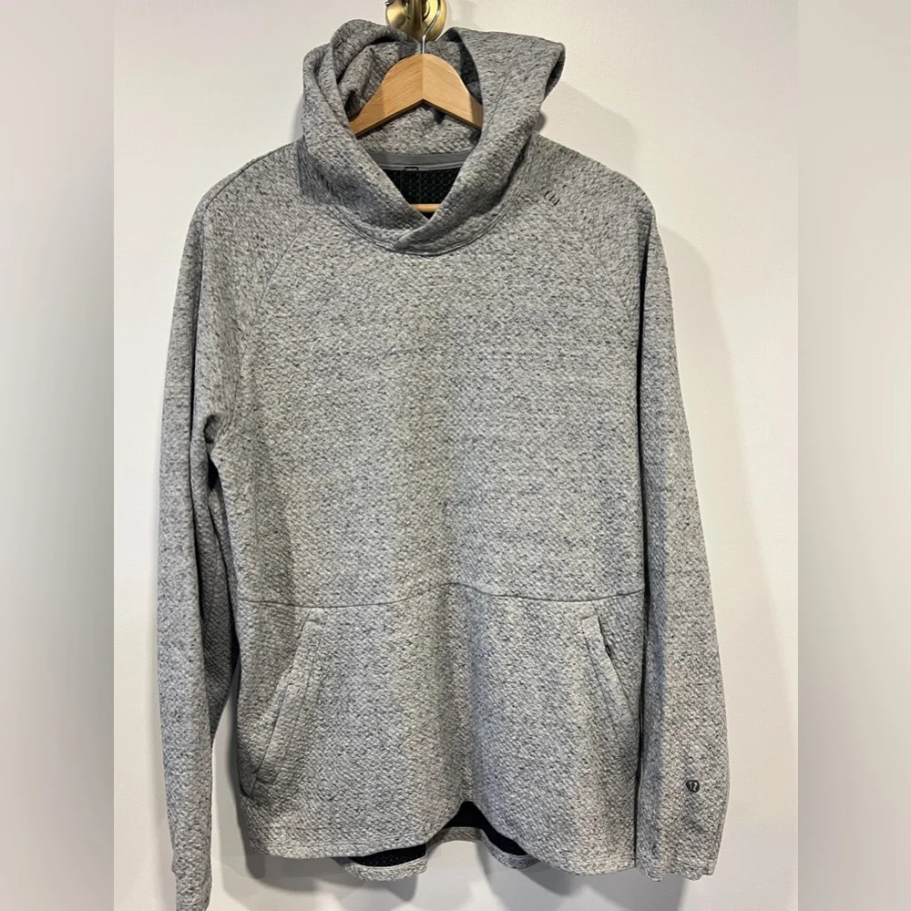 Men’s Lululemon At Ease Hoodie Textured Gray - Picture 2 of 6